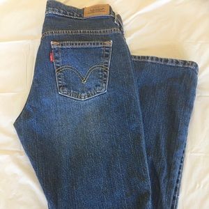 Women"s Levis 515 Bootcut Blue Jeans Sz. 4S